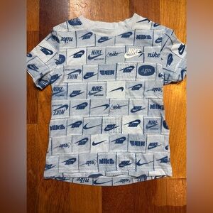 Nike Kids Blue and Gray Short Sleeve Tee